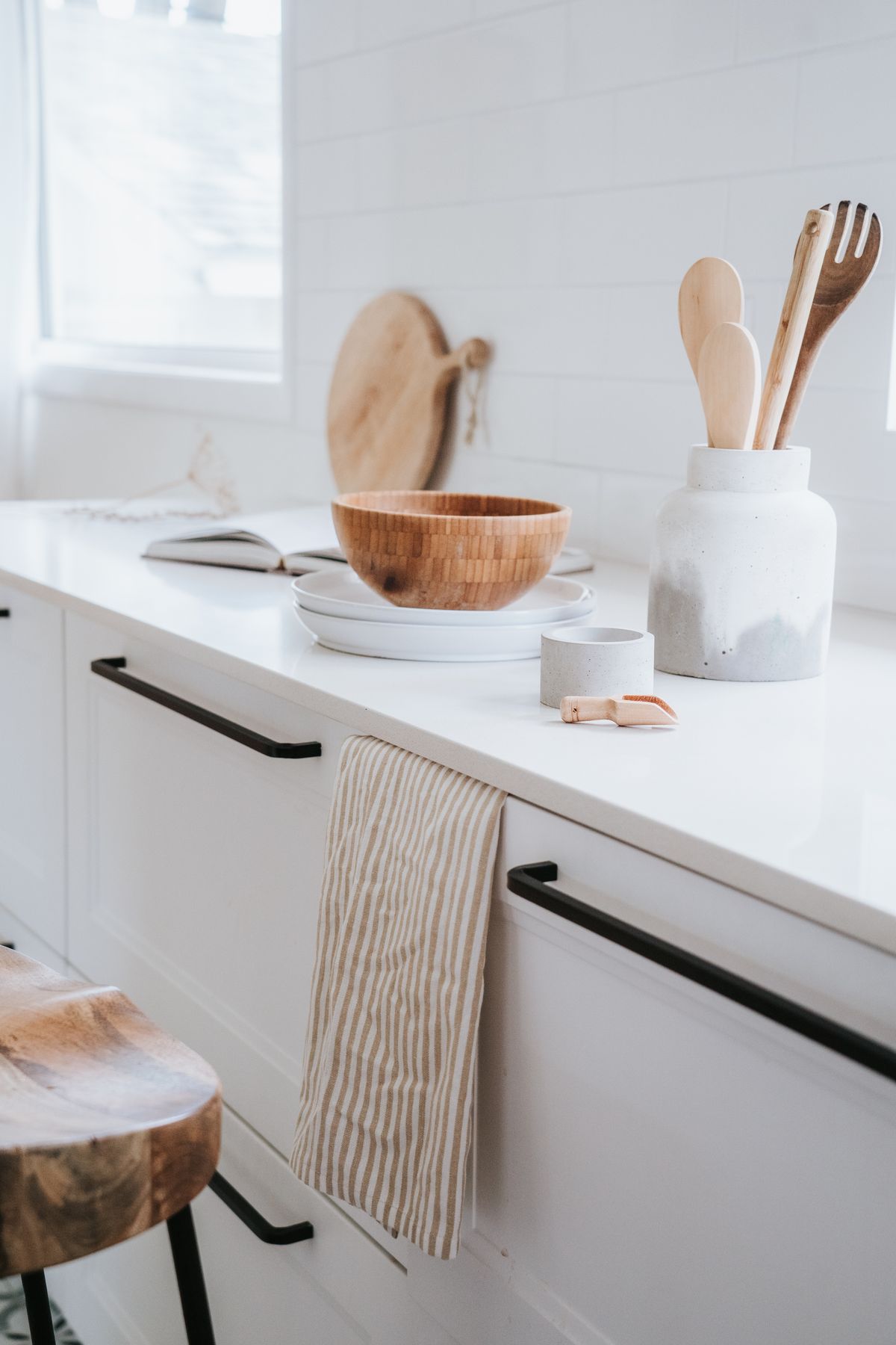 Bamboo Utensil Holder